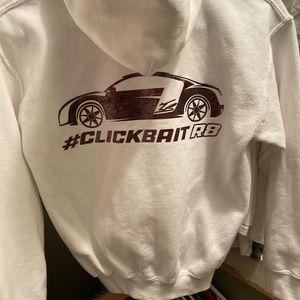 White Tanner Braungardt Clickbait Hoodie (M)